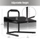 Mind Reader FTHEIGHT-BLK Ergonomic Foot Rest, Height Adjustable Non-Slip Universal, Black