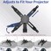 VIVO Black Universal Adjustable Wall Ceiling Projector Mount Bracket   Extendable Length Projection (MOUNT-VP06B)