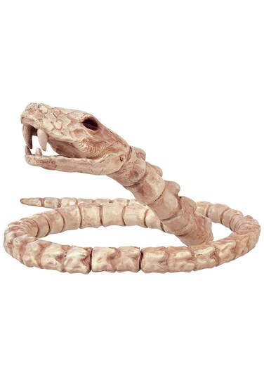 Crazy Bonez Slithering Skeleton Snake White