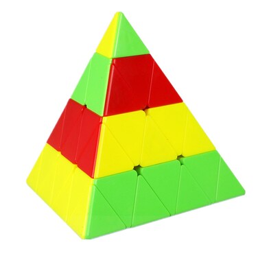 CuberSpeed Qiyi 4x4 Pyramid stickerless Magic Cube Qiyi Master Pyraminx Speed Cube