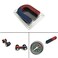 EUDAX Labs Junior Science Magnet set for Education Science Experiment Tools Icluding Bar/Ring/Horseshoe/Compass Magnets