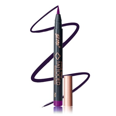 Skone Waterproof Liquid Eyeliner Pen, Plum Black, Felt Tip Applicator, 0.07oz