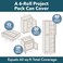 Duck Select Grip Easy Liner Shelf Liner 20" Wide Kitchen Pack, 6-Rolls, Each 6' Length, Grey