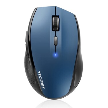 TECKNET Bluetooth Mouse, Wireless Silent, 2-Year Battery Life, Blue