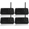 Wuloo Intercoms Wireless for Home 5280 Feet Range 10 Channel 3 Code, Wireless Intercom System for Home House Business Office, Room to Room Intercom, Home Communication System (4 Packs, Black)
