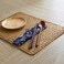 DOKOT Natural Woven Rattan Rectangular Placemats for Dining Table, Set of 4