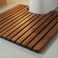 Bare Decor Peter, 20x18 Toilet Mat, Solid Teak Wood