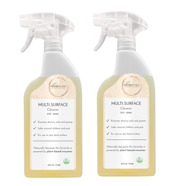 naturally it's clean Multi-Surface Cleaner Ready To Use Spray  24 Oz Spray Bottle   2- Pack