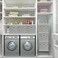Simple Houseware 6 Pack - Foldable Cube Storage Bin with Handle, Grey (12-Inch Cube)