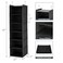 MAX Houser 6 Tier Hanging Closet Organizer with 2 Sturdy Hooks, Black