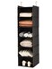 MAX Houser 6 Tier Hanging Closet Organizer with 2 Sturdy Hooks, Black