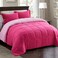 HIG 3pc Hot Pink Queen Size Bedding Comforter Set Duvet Insert Blanket