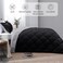 Basic Beyond Down Alternative Comforter Set (Twin, Black/Grey) - Reversible Bed Comforter with 1 Pillow Sham for All Seasons