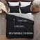 Basic Beyond Down Alternative Comforter Set (Twin, Black/Grey) - Reversible Bed Comforter with 1 Pillow Sham for All Seasons