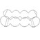 Dependable Industries inc. Essentials DINY Home &amp; Style Silver Chrome Stackable Table Top Wine Rack Each Holds 4 Bottles - Keeps Bottles of Wine Horizontal to Prevent Oxidation