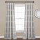 Lush Decor Nova Ruffle Window Curtain Panel Pair, 42"W x 84"L, Gray