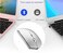 PEIBO Bluetooth Mouse for Notebook Pro Laptop PC Rechargeable Wireless Bluetooth Mouse Compatible withr MacBook pro MacBook Air Mac Sliver