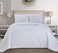Fancy Linen LLC Collection 3pc King/California King Embossed Oversized Coverlet Bedspread Set Solid White New