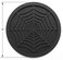 COASTERFIELD Silicone Coasters For Drinks - 6 Pack Unique Design Spider Drink Coasters, 4" Black Coaster Set by