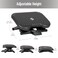 Mind Reader Adjustable Ergonomic Foot Rest, 18"L x 13.5"W x 6.5"H, Black