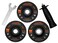 WEN 94475 7.5-Amp 4-1/2-Inch Angle Grinder with Reversible Handle, Three Grinding Discs, and Carrying Case