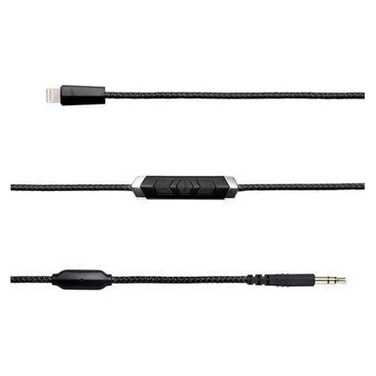 V-MODA SpeakEasy DAC/AMP 3-Button Lightning Cable - Black one size