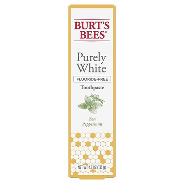 Burt's Bees Toothpaste Purely White 4.7 Ounce Zen Peppermint (2 Pack)