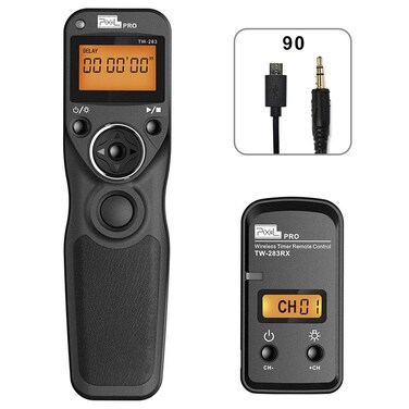 PIXEL Wireless Remote Shutter Compatible for fujifilm, TW-283 90 Remote Shutter Release 2.4G Wireless Timer Remote Control Compatible for Fuji Cameras