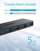Anker USB Hub, 4-in-1 USB Splitter, 4 USB-A Ports with 5Gbps Data Transfer