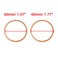 X AUTOHAUX 5 Pcs 40mm Inner Diameter Copper Washers Flat Sealing Gasket Rings Fitting