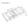uxcell Component Storage Box - PS Fixed 5 Grids Electronic Component Containers Tool Boxes Clear White 175x85x34mm