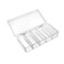 uxcell Component Storage Box - PS Fixed 5 Grids Electronic Component Containers Tool Boxes Clear White 175x85x34mm