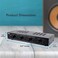 Pyle 4 Channel Speaker Selector Switch-Multi Zone A B Speaker Distribution Controller Box w/Independent Audio Source Volume Control,Supports Home Theater Stereo Amplifier Receiver System-PSLSW4,Black