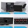 Pyle 4 Channel Speaker Selector Switch-Multi Zone A B Speaker Distribution Controller Box w/Independent Audio Source Volume Control,Supports Home Theater Stereo Amplifier Receiver System-PSLSW4,Black
