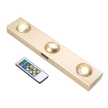 LUXSWAY Closet Light, Rotatable 3 Heads Spotlight, Dimmable and Timer Shelf Light,Stick Light for Closet Under Kitchen Cabinet Lighting Office Indoor Using
