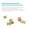 DYWISHKEY 400 Pieces M2 M3 M4 M5 Female Thread Knurled Nuts Brass Threaded Insert Embedment Nuts Assortment Kit