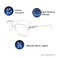 Readerest Blue Light Blocking Reading Glasses, UV Protection and Anti-Reflective Lenses, Spring Hinge Computer Reading Glasses, Modern