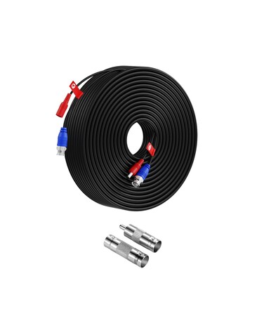 Anlapus 30M 100ft BNC Video and DC Power Cable Extension Cable Lead for CCTV Security Camera DVR System