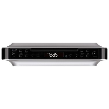 iLive Bluetooth Under The Cabinet Radio CD Player, Bluetooth, USB, AUX in, MP3 CD Wireless Music System with Kitchen Timer, Digital Clock and Hands Free Speakerphone with Remote Control iKBC384SMP3U