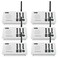 Wuloo Intercoms Wireless For Home 5280 Feet Range 10 Channel 3 Code, Intercom System House Business Office, Room To Intercom, Communication (6 Units Set, White)