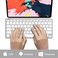 Arteck Compact Wireless Bluetooth Keyboard for iPad Tablet iPhone PC Silver