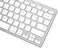 Arteck Compact Wireless Bluetooth Keyboard for iPad Tablet iPhone PC Silver