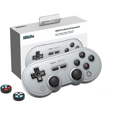 8Bitdo SN30 Pro Bluetooth Controller with Hall Effect Joystick (Gray)