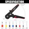 Sopoby Ferrule Crimping Tool Kit - Crimper Plier (Awg 28-7) With 1800Pcs Wire Ferrules Ends Terminals