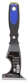 Edward Tools 6 in 1 Painters Tool - Scraper, Putty Remover, Spreader, Half round cut out to remove paint from roller, sharp point to open cracks for patching, metal handle for nail setting - Soft Grip
