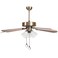 LONGSHENG - SINCE 2001 - Ceiling Fan Pull Chain, 2pcs Clear 30mm Diameter Crystal Ball Fan Pull Chain, 20 Inches Fan Pulls Set with Connector Ceiling Fan Pull Chain Ornaments Lighting Accessories