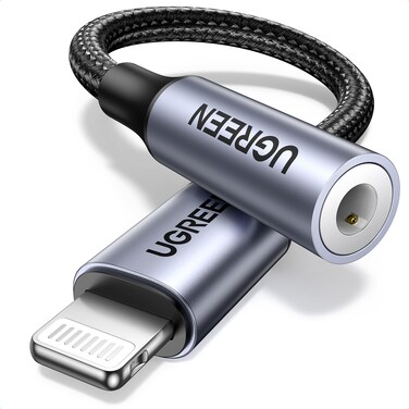 UGREEN Lightning to 3.5mm Headphone Jack Converter for iPhone 14/14 Pro