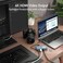 uni USB C 8-In-1 Hub with Connector, 4K HDMI, Ethernet, SD/MicroSD Card Reader, 100W, for MacBook Pro, iPad Pro, Galaxy S10/S9