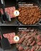 Zulay Kitchen Ground Beef Chopper Tool - Meat Chopper, Smasher, Masher - Heat Resistant Plastic Handle - Black