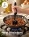 Zulay Kitchen Ground Beef Chopper Tool - Meat Chopper, Smasher, Masher - Heat Resistant Plastic Handle - Black
